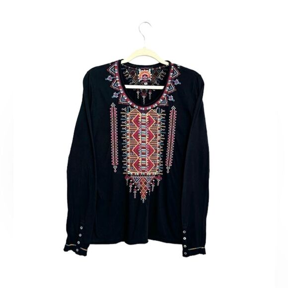Johnny Was Embroidered Blouse - Picture 1 of 6